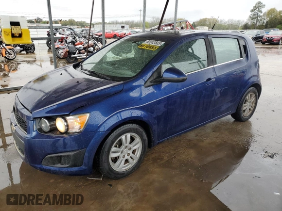 2014 Chevrolet Sonic LT with VIN 1G1JC6SBXE4185129, listed as a Copart auction lot 50242585 with 90,905 mi miles and Clean Title. Bid and sale history available at carsss.com. Image 1.