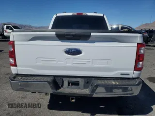 2021 Ford F-150 XL with VIN 1FTEW1EP0MKD90723, listed as a Copart auction lot 47408075 with 100,710 mi miles and Salvage Title. Bid and sale history available at carsss.com. Image 6.