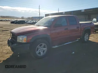 2007 Dodge Dakota ST with VIN 1D7HW28K77S263545, listed as a Copart auction lot 47389065 with 168,376 mi miles and Salvage Title. Bid and sale history available at carsss.com. Image 1.