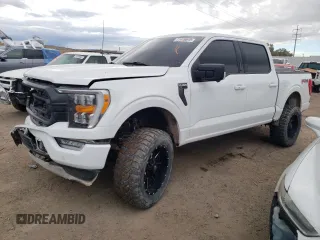 2021 Ford F-150 XL with VIN 1FTFW1E51MFB62435, listed as a Copart auction lot 54403394 with 0 mi miles and Salvage Title. Bid and sale history available at carsss.com. Image 1.