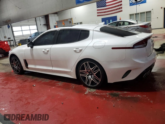 2022 Kia Stinger GT2 with VIN KNAE55LC8N6106126, listed as a Copart auction lot 42525165 with 49,829 mi miles and Salvage Title. Bid and sale history available at DreamBid. Image 2.