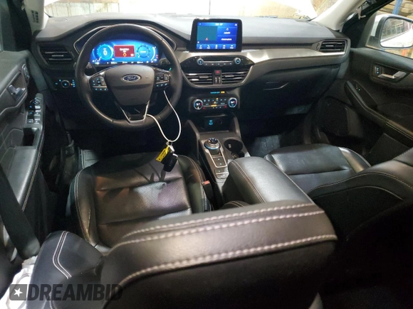 2021 Ford Escape Titanium with VIN 1FMCU9J95MUB26559, listed as a Copart auction lot 49305745 with 81,165 mi miles and Salvage title. Bid and sale history available at DreamBid. Image 8.
