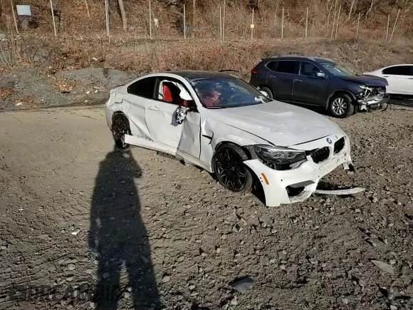 2018 BMW M4 with VIN WBS4Y9C57JAA92303, listed as a Copart auction lot 38811093 with 0 mi miles. Bid and sale history available at carsss.com. Image 11.