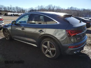 2022 Audi SQ5 Sportback Premium with VIN WA114AFY9N2099290, listed as a Copart auction lot 43621694 with 18,257 mi miles and . Bid and sale history available at DreamBid. Image 2.