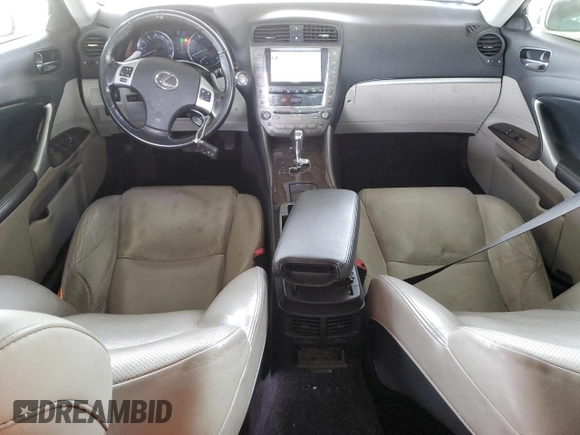 2012 Lexus IS 250 with VIN JTHBF5C26C5181502, listed as a Copart auction lot 47047335 with 184,726 mi miles and Salvage Title. Bid and sale history available at DreamBid. Image 8.