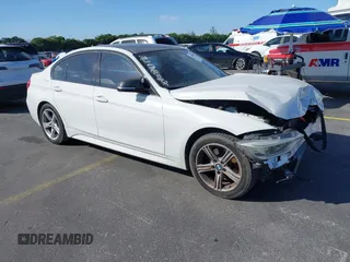 2014 BMW 3 Series 328i with VIN WBA3A5C55EP647035, listed as a IAAI auction lot 41480711 with 105,792 mi miles. Bid and sale history available at carsss.com. Image 1.