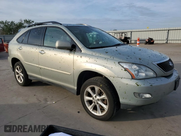 2009 Lexus RX 350 with VIN 2T2HK31U19C122414, listed as a Copart auction lot 50369185 with 169,277 mi miles and Salvage Title. Bid and sale history available at DreamBid. Image 4.
