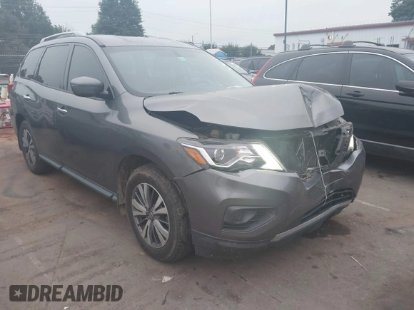 2019 Nissan Pathfinder SV with VIN 5N1DR2MN5KC633714, listed as a IAAI auction lot 42693523 with 123,674 mi miles and . Bid and sale history available at DreamBid. Image 1.