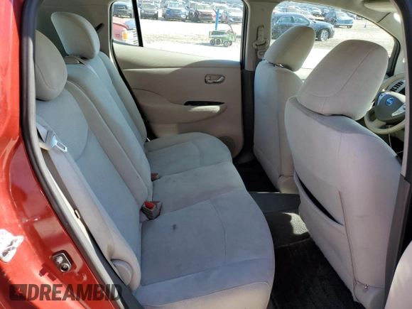 2014 Nissan LEAF SV z VIN 1N4AZ0CP0EC333782, wystawiony jako Copart lot #47541495 z przebiegiem 73 795 mil mil oraz Szkoda całkowita • Salvage title. Historia ofert i sprzedaży dostępna na DreamBid. Obrazek 10.