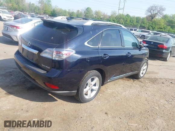 2010 Lexus RX 350 with VIN 2T2BK1BA8AC071061, listed as a IAAI auction lot 42107987 with 120,029 mi miles and . Bid and sale history available at DreamBid. Image 4.