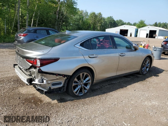 2019 Lexus ES 350 with VIN 58ABZ1B13KU017451, listed as a Copart auction lot 63598545 with 108,667 mi miles and Clean title. Bid and sale history available at DreamBid. Image 3.