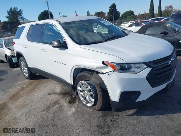 2021 Chevrolet Traverse LS with VIN 1GNERFKW5MJ249062, listed as a IAAI auction lot 40802547 with 50,235 mi miles. Bid and sale history available at carsss.com. Image 1.