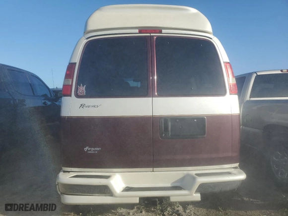 2005 GMC Savana Cargo Van YF7 Upfitter with VIN 1GDFG15T351246441, listed as a Copart auction lot 76742774 with 0 mi miles and Salvage Title. Bid and sale history available at carsss.com. Image 6.