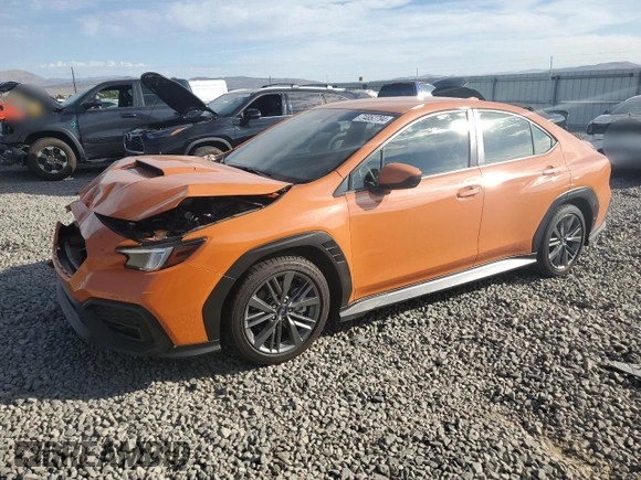 2023 Subaru WRX with VIN JF1VBAA61P9817482, listed as a Copart auction lot 74852794 with 6,127 mi miles and Salvage title. Bid and sale history available at DreamBid. Image 1.