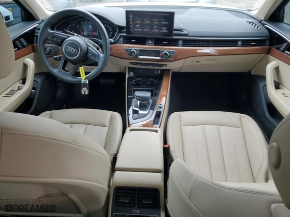 2021 Audi A4 Sedan Premium with VIN WAUABAF41MA025243, listed as a Copart auction lot 50995555 with 41,681 mi miles and Salvage Title. Bid and sale history available at carsss.com. Image 8.