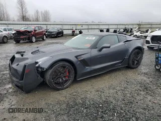 2017 Chevrolet Corvette Z06 3LZ with VIN 1G1YU2D6XH5600159, listed as a Copart auction lot 50364985 with 15,637 mi miles and Salvage Title. Bid and sale history available at carsss.com. Image 1.