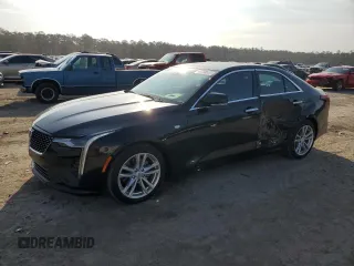 2021 Cadillac CT4 Luxury with VIN 1G6DJ5RK9M0114572, listed as a Copart auction lot 43758515 with 47,072 mi miles and Clean Title. Bid and sale history available at DreamBid. Image 1.