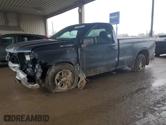 2019 Chevrolet Silverado 1500 with VIN 3GCNYAEH1KG278634, listed as a Copart auction lot 47760145 with 76,238 mi miles and Salvage Title. Bid and sale history available at DreamBid. Image 1.