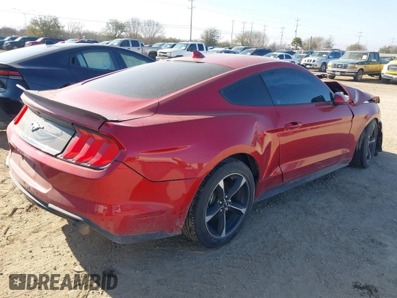 2022 Ford Mustang EcoBoost with VIN 1FA6P8TH5N5147680, listed as a IAAI auction lot 41643496 with 28,226 mi miles. Bid and sale history available at carsss.com. Image 4.