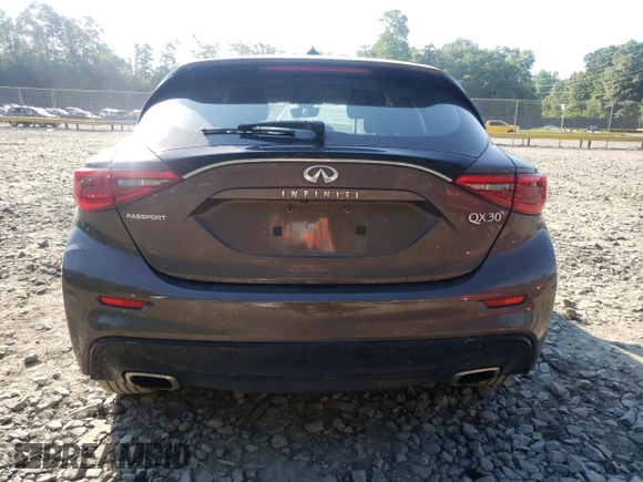 2017 Infiniti QX30 Sport with VIN SJKCH5CP6HA019201, listed as a Copart auction lot 56430684 with 126,604 mi miles and Non Repairable. Bid and sale history available at carsss.com. Image 6.