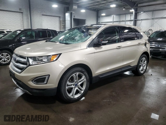 2018 Ford Edge Titanium with VIN 2FMPK4K90JBB61813, listed as a Copart auction lot 81506884 with 64,127 mi miles and Salvage Title. Bid and sale history available at carsss.com. Image 1.