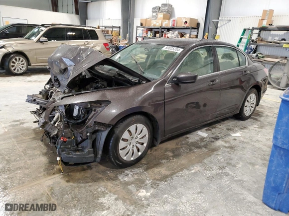 2011 Honda Accord Sdn LX with VIN 1HGCP2F33BA145313, listed as a Copart auction lot 80025354 with 110,538 mi miles and Salvage Title. Bid and sale history available at carsss.com. Image 1.