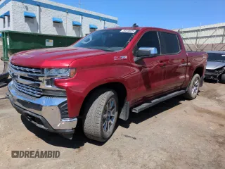 2021 Chevrolet Silverado 1500 LT z VIN 3GCUYDED7MG217379, wystawiony jako Copart lot #58510025 z przebiegiem 81 400 mil mil oraz Szkoda całkowita • Salvage title. Historia ofert i sprzedaży dostępna na DreamBid. Obrazek 1.
