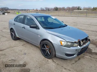 2009 Mitsubishi Lancer DE with VIN JA3AU16U79U007847, listed as a IAAI auction lot 41749150 with 155,795 mi miles. Bid and sale history available at carsss.com. Image 1.