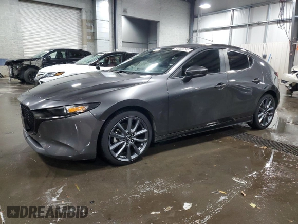 2019 Mazda Mazda3 Hatchback w/Preferred Pkg with VIN JM1BPBMM8K1133793, listed as a Copart auction lot 81000334 with 70,003 mi miles and Salvage Title. Bid and sale history available at carsss.com. Image 1.