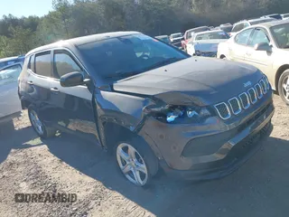 2023 Jeep Compass Sport with VIN 3C4NJDAN0PT551742, listed as a IAAI auction lot 41683808 with 4,135 mi miles and . Bid and sale history available at DreamBid. Image 1.