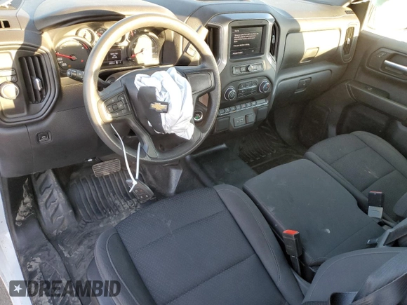 2023 Chevrolet Silverado 1500 Work Truck with VIN 3GCNAAEDXPG198788, listed as a Copart auction lot 81760444 with 23,608 mi miles and Salvage Title. Bid and sale history available at DreamBid. Image 8.