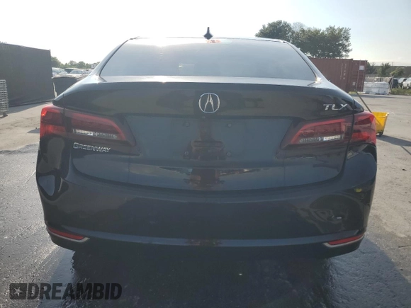 2016 Acura TLX with VIN 19UUB1F34GA001113, listed as a Copart auction lot 61598035 with 127,792 mi miles and Salvage title. Bid and sale history available at DreamBid. Image 6.
