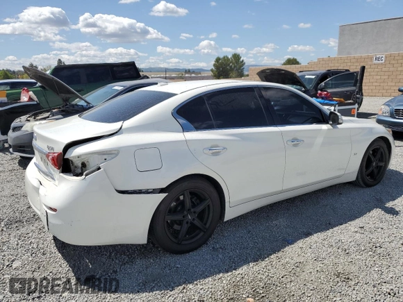 2015 Infiniti Q50 Premium with VIN JN1BV7AP3FM354887, listed as a Copart auction lot 51200705 with 127,646 mi miles and Salvage Title. Bid and sale history available at DreamBid. Image 3.