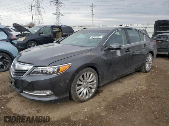 2015 Acura RLX Technology with VIN JH4KC1F52FC000239, listed as a Copart auction lot 53490885 with 34,540 mi miles and Salvage title. Bid and sale history available at DreamBid. Image 1.