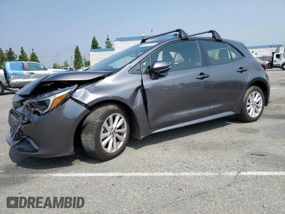 2023 Toyota Corolla Hatchback SE with VIN JTND4MBE0P3191901, listed as a Copart auction lot 71491134 with 12,031 mi miles and Salvage Title. Bid and sale history available at carsss.com. Image 1.