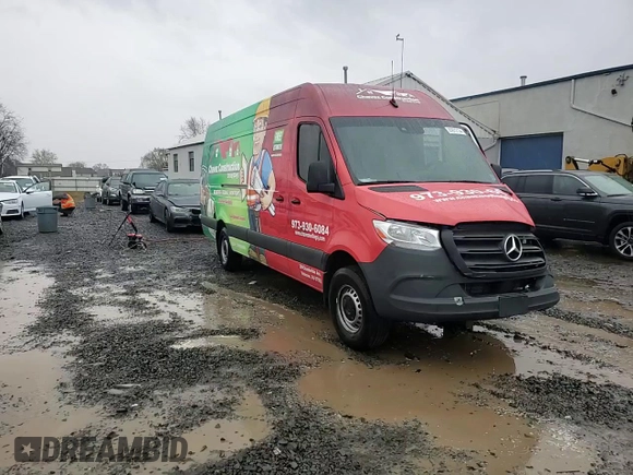 2024 Mercedes-Benz Sprinter with VIN W1Y4KDHY0RT167205, listed as a Copart auction lot 83972734 with 16,438 mi miles and Salvage Title. Bid and sale history available at DreamBid. Image 13.