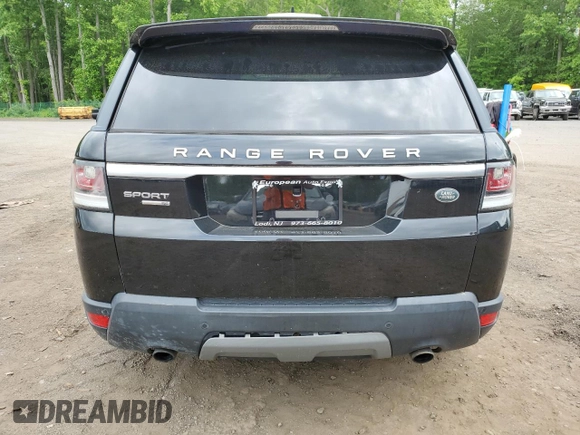 2016 Land Rover Range Rover Sport SE with VIN SALWG2VF2GA642053, listed as a Copart auction lot 58168435 with 93,753 mi miles and Clean title. Bid and sale history available at DreamBid. Image 6.