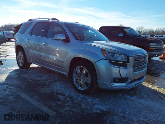 2014 GMC Acadia Denali with VIN 1GKKVTKD9EJ171377, listed as a IAAI auction lot 41328073 with 1 mi miles. Bid and sale history available at carsss.com. Image 1.