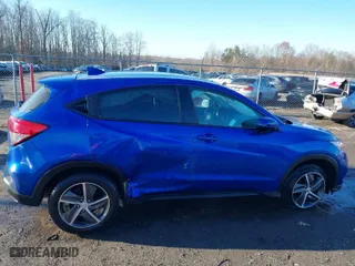 2021 Honda HR-V EX-L with VIN 3CZRU5H7XMM705640, listed as a IAAI auction lot 41223022 with 84,105 mi miles. Bid and sale history available at carsss.com. Image 13.