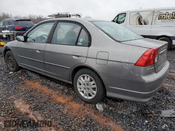 2004 Honda Civic LX with VIN 2HGES16544H532301, listed as a Copart auction lot 85538804 with 69,604 mi miles and Salvage Title. Bid and sale history available at DreamBid. Image 2.