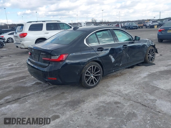 2022 BMW 3 Series 330i xDrive with VIN 3MW5R7J02N8C24349, listed as a IAAI auction lot 41441931 with 45,768 mi miles. Bid and sale history available at carsss.com. Image 4.