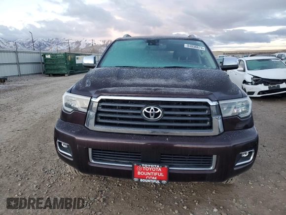 2019 Toyota Sequoia Limited with VIN 5TDJY5G17KS172230, listed as a Copart auction lot 84038674 with 39,992 mi miles and Salvage Title. Bid and sale history available at carsss.com. Image 5.