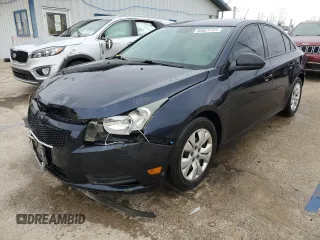 2014 Chevrolet Cruze LS with VIN 1G1PA5SH3E7427773, listed as a Copart auction lot 52621725 with 147,564 mi miles and Salvage Title. Bid and sale history available at carsss.com. Image 1.