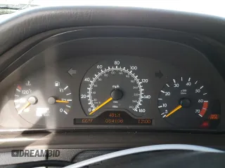 1997 Mercedes-Benz E-Class with VIN WDBJF72F7VA316668, listed as a Copart auction lot 75765424 with 54,106 mi miles and Salvage Title. Bid and sale history available at carsss.com. Image 9.