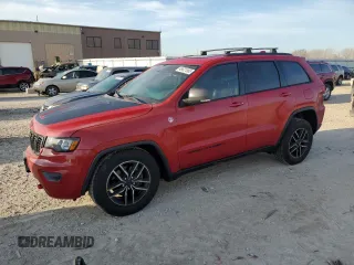 2019 Jeep Grand Cherokee Trailhawk with VIN 1C4RJFLG2KC718876, listed as a Copart auction lot 48621985 with 87,822 mi miles and Salvage title. Bid and sale history available at DreamBid. Image 1.