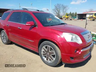 2012 GMC Acadia Denali with VIN 1GKKVTEDXCJ354098, listed as a IAAI auction lot 41875891 with 189,118 mi miles. Bid and sale history available at carsss.com. Image 1.