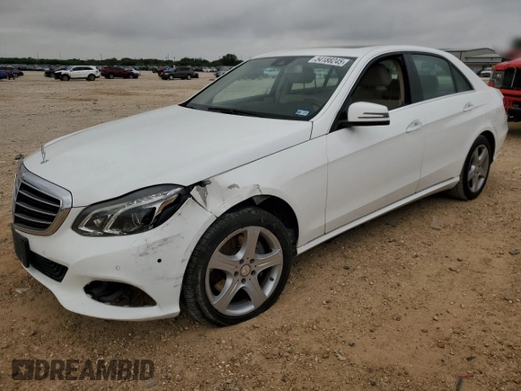2014 Mercedes-Benz E 350 Sport with VIN WDDHF5KB5EA886658, listed as a Copart auction lot 54188245 with 86,575 mi miles and Salvage Title. Bid and sale history available at DreamBid. Image 1.