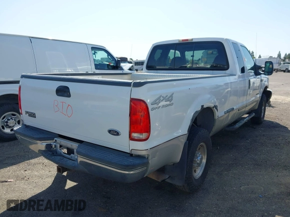 2000 Ford F-250 XL with VIN 1FTNX21F5YEA20887, listed as a IAAI auction lot 42418515 with 252,232 mi miles and . Bid and sale history available at DreamBid. Image 4.