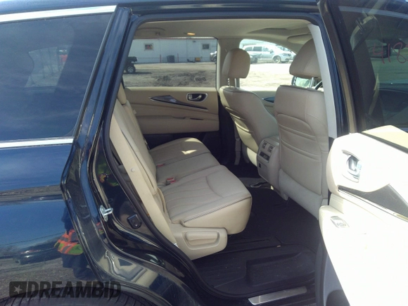 2017 Infiniti QX60 with VIN 5N1DL0MM3HC550045, listed as a IAAI auction lot 41857238 with 132,316 mi miles and . Bid and sale history available at DreamBid. Image 8.