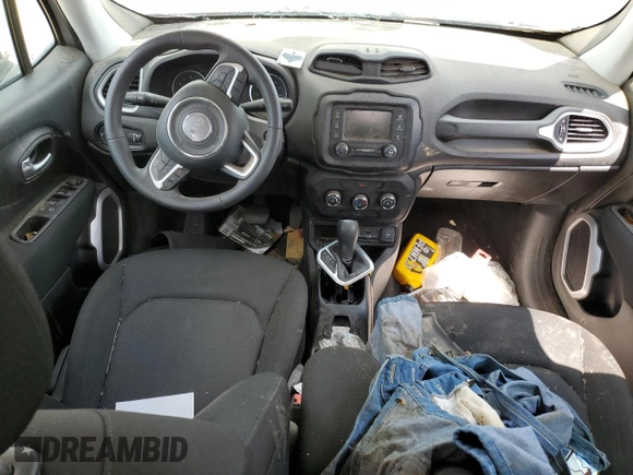 2019 Jeep Renegade Sport with VIN ZACNJAAB6KPK16258, listed as a Copart auction lot 58659455 with Not provided miles and Salvage title. Bid and sale history available at DreamBid. Image 8.